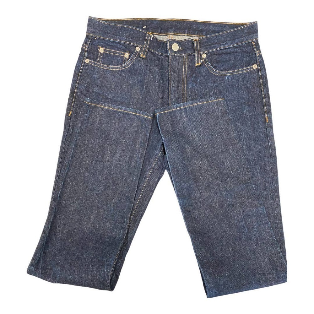 Blk DNM Jeans Mens 30x32 Dark Wash Denim Skinny Tapered High Waist Cotton Casual